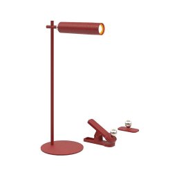 Lâmpada de mesa LED dimmável magnética 3W 5V 4000K 1500mAh vermelha
