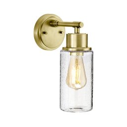 Elstead BATH-MORVAH1-BB - Iluminação de parede de casa de banho 1xE27/60W/230V IP44 dourada