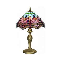 Searchlight EU1287 - Candeeiro de mesa Tiffany DRAGONFLY 1xE27/60W/230V