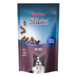 100g truta Sticks Mini Rocco snacks para cães