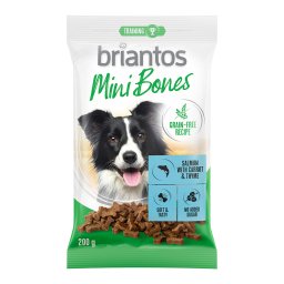 2x200g pato sem cereais Mini Bones Briantos snacks cães