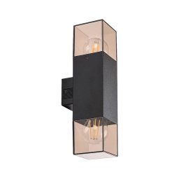 Rabalux 77081 - Iluminação de parede exterior LOANDA 2xE27/60W/230V IP54 preto