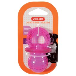 Zolux Boneco de brinquedo para cães Pop, rosa 4,5x 4,5x 7,7cm Hund