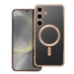 Capa Electro Mag compatível com MagSafe para Samsung S24 Plus dourado