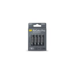 Pilhas GP ReCyko Pro AA 2000mAh Recarregaveis (Pack 4)
