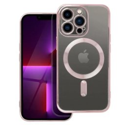 Capa Electro Mag compatível com MagSafe para Iphone 13 Pro rose gold