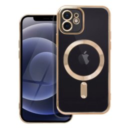 Capa Electro Mag compatível com MagSafe para Iphone 12 dourado