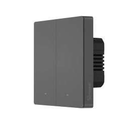 Sonoff M5-2C-86 Preto Interruptor Inteligente Duplo Smart WiFi de encastrar