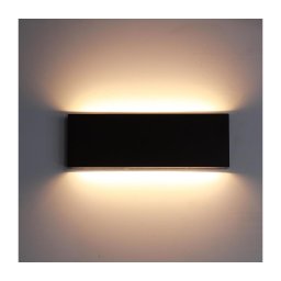 Top Light - Iluminação de parede exterior LED LED/12W/230V IP65 preto
