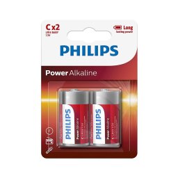 Philips LR14P2B/10 - 2 pçs Pilha alcalina C POWER ALKALINE 1,5V 7200mAh