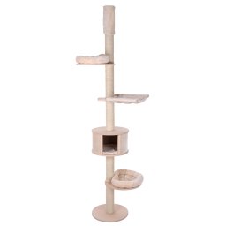 Natural Paradise Magnolia com tensor de teto em creme para gatos
