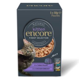 20x50g Finest Selection Kitten Jelly Pouch Encore saquetas gatos