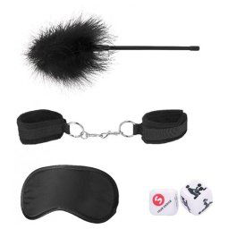Kit bondage Ouch! Black & White Kit #2, 4 peças Preto