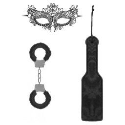 Kit bondage Ouch! Black & White Kit #3, 3 peças Preto