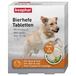 2x100 un. beaphar comprimidos levedura cerveja cães