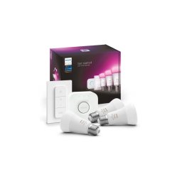 Kit básico Philips Hue WACA 3x E27/9W 2000-6500K + Hue Bridge e interruptor dimmer