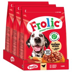 7,8kg aves legumes arroz Frolic ração para cães