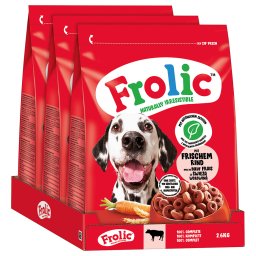 7,8kg vaca cenoura cereais Frolic ração cães