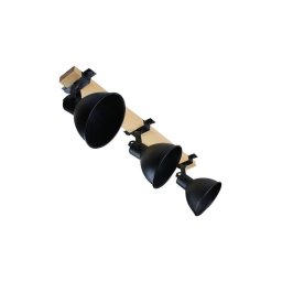 Foco 3xE27/40W/230V preto