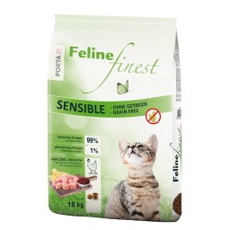 10kg Porta 21 Feline Finest Sensible sem cereais ração