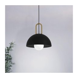 Eglo 99693 - Candelabro suspenso CALMANERA 1xE27/40W/230V preto