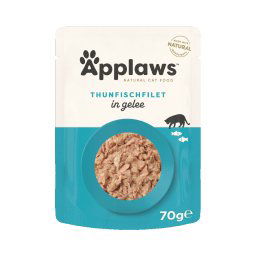 16x70g Atum gelatina Applaws Cat Pouch comida húmida gatos