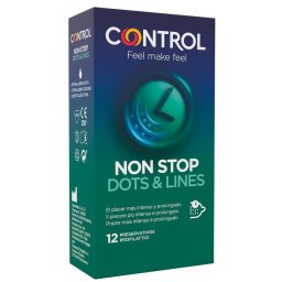 Control - nonstop dots and lines condoms 12 units