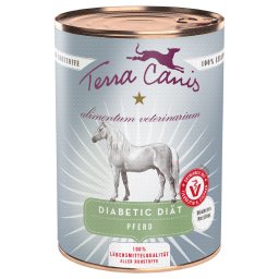 12x400g cavalo Alimentum Veterinarium Diabetic Diet Terra Canis comida húmida cães