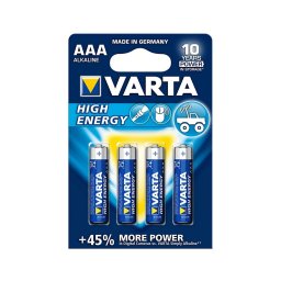 Varta 4903 - 4 pçs Pilha alcalina HIGH ENERGY AAA 1,5V