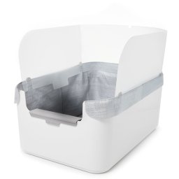 Modkat caixa de areia aberta gatos branco