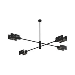 Candelabro suspenso ASTRA 4xE27/60W/230V preto