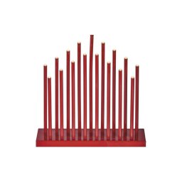 Castiçal de Natal LED 17xLED/3xAAA vermelho