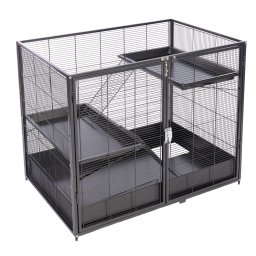 TIAKI Étagère Gaiola para animais de pequeno porte unidade adicional 93,5x63x73,8cm animais de pequeno porte