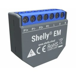 Shelly EM Módulo medidor de consumo duplo para automação WiFi