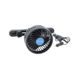 Ventoinha para encosto de cabeça de automóvel 4W/12V preto