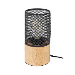 Rabalux 74040 - Lâmpada de mesa CALLUM 1xE27/25W/230V faia