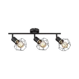 Rabalux 71067 - Foco FRAN 3xE27/40W/230V preto