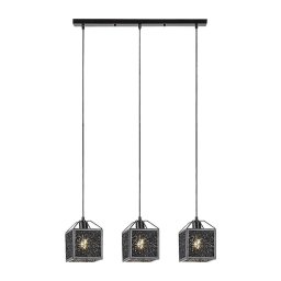 Rabalux 72219 - Candeeiro suspenso SAMILO 3xE27/40W/230V preto