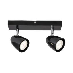 Rabalux 73017 - Foco PERICO 2xGU10/5W/230V preto