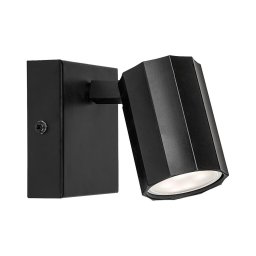 Rabalux 73023 - Foco de parede ROGELIO 1xGU10/5W/230V preto
