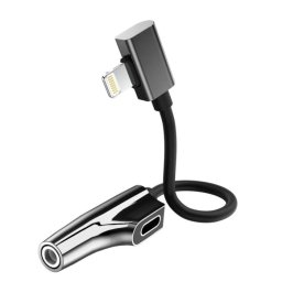Adaptador Rixus RXL07 Lighting para e Jack Audio 3.5mm 11cm