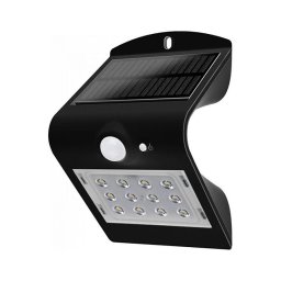 Iluminação solar de parede LED com sensor LED/1.5W/3,7V IP65 preto