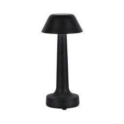 Lâmpada de mesa LED recarregável dimmável 1W 5V 3000-6000K preta