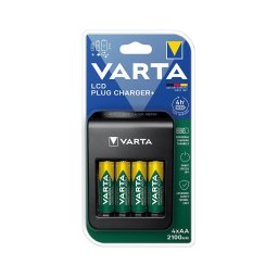 Varta 57687101441 - Carregador LCD para 4x AA/AAA 2100mAh 230V
