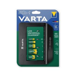 Varta 57688101401 - Carregador LCD universal de pilhas 230V