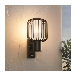 Eglo 98722 - Luz de parede de exterior com sensor RAVELLO 1xE27/28W/230V IP44