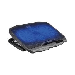 Almofada de arrefecimento para portátil 4x ventoinha 2xUSB preta
