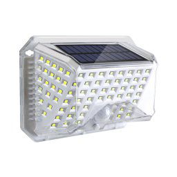 Brilagi-LED Solar de parede WALLIE LED/4W/5,5V com sensor, prata