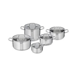 Tefal - Conjunto de panelas 10 unid. VIRTUOSO aço inoxidável