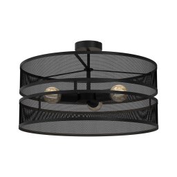 Candelabro montado à superfície GLUM 3xE27/60W/230V preto